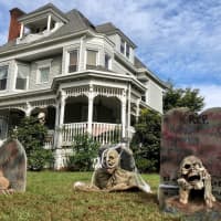 <p>Nearly ever family on Clinton Place goes all out for Halloween.</p>
