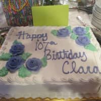 <p>Clara Fontana&#x27;s birthday cake.</p>