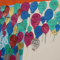 <p>Promoting positive thinking, students wrote down what they have to celebrate in their life.</p>