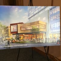 <p>The SoNo Collection project moved forward Wednesday with the signing of a land disposition agreement. A rendering of the project was on display at the ceremony.</p>