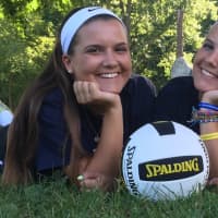 <p>Veronica, left, and Victoria Corcoran are gearing up to play on scholarship for the University of New Orleans&#x27; beach volleyball team.</p>