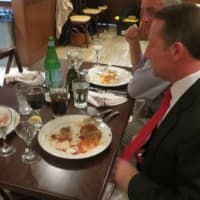 <p>Westchester County Executive Rob Astorino made an appearance at a restaurant reopening in Port Chester on Wednesday evening and dined on some &quot;home-cooked&quot; Italian food.</p>