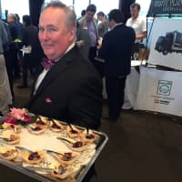 <p>Rockland resident Ned Kelly was among the servers at the Hudson Valley Restaurant Week kickoff event.</p>