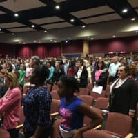 <p>Hundreds of parents and teens showed up to hear Marc Brackett&#x27;s talk on emotions in Trumbull.</p>