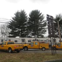 <p>MTA railroad crews replaced a crossing gate Friday damaged at the deadly Commerce Street crossing in Valhalla. It&#x27;s been nearly two years since five Metro-North passengers and a motorist from Edgemont were killed here.</p>