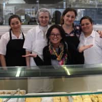 <p>Arenie&#x27;s Manager Kamila Delponte with the chefs and cooking staff.</p>