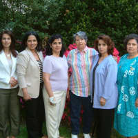 <p>De La Villa and her daughters in a photo taken approximately 10 years ago.</p>