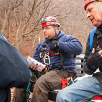 <p>High Angle Team At Rescue Site</p>