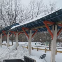 <p>This Playland golf cart was rendered useless due to Tuesday&#x27;s near-blizzard accumulations.</p>