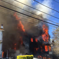 <p>Flames quickly blew through the home.</p>