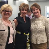 <p>Donna Riniti, Coldwell Banker&#x27;s Regional Vice President, meets Louise Colonna and Cathleen Smith at the newly renovated office in White Plains. </p>