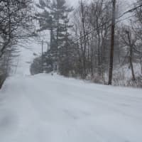 <p>snowy road</p>