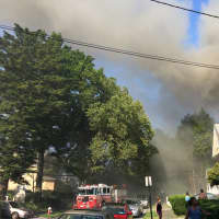 <p>A fire tore through a Claremont Avenue home in Mount Vernon on Wednesday.</p>