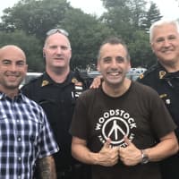 <p>Cresskill Police with Joe Gatto of Impractical Jokers.</p>