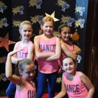 <p>These third-grade girls are standing on the event&#x27;s red carpet. In the front, from left to right, are Anna Von Kennel and Savannah Moore; in the back are Janelle Mascis, Katie Walsh and Juliana Bambina. They danced to the song &quot;Stitches.&quot;</p>