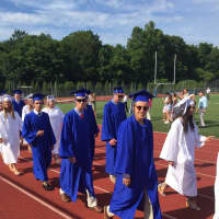 <p>Darien High School&#x27;s Class of 2016 graduated under sunny blue skies Thursday evening.</p>