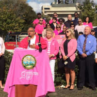 <p>Bridgeport City Council member Denise Taylor-Moye tells about her battle with breast cancer and encourages others to participate in the 2nd annual Making Strides Against Breast Cancer walk.</p>