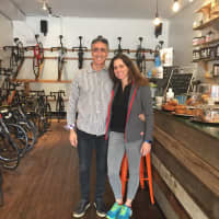 <p>Julie and Yori Gabay, owners of Pacific Café in Stamford.</p>