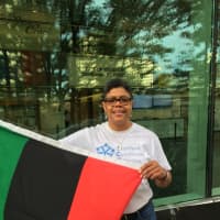<p>Jeré Eaton is a speaker and organizer of a Black Lives Matter rally in Stamford on Monday.</p>