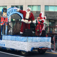 <p>Santa himself brought up the rear at the Stamford Downtown Parade Spectacular.</p>