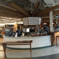 <p>The coffee bar at Barnes &amp; Noble Kitchen in Scarsdale.</p>