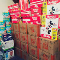<p>Goods collected as part of a Neighbors for Refugees effort in Larchmont.</p>