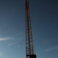 <p>The crane at the Towne Centre construction site. </p>