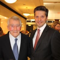 <p>Honoree Kenneth Herman, Ed.D., with Philanthropist Charles Matar.</p>