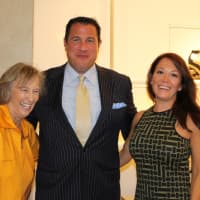 <p>From left, Jeanne Patrican of BVMI with fellow board member Jack Inserra and volunteer dentist, Dr. Dayna Cassandra. </p>