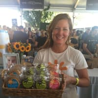 <p>Sharon Early of Early&#x27;s Edibles at the 2017 Greenwich Wine + Food Festival.</p>