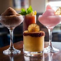 <p>Frozen drinks served at LaLa&#x27;s Lounge</p>