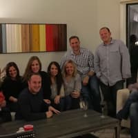 <p>Briarcliff resident Michelle Platt of Briarcliff with friends at her annual Friendsgiving.</p>