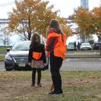 <p>Jennifer and Cassidy Burns volunteer during the cleanup. </p>