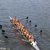 <p>The Saugatuck Rowing Club&#x27;s men’s youth 8+ crew rowing to a ninth-place finish out of 85 entrants in the Head of the Charles Regatta on Sunday.</p>