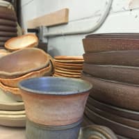 <p>Custom-designed pottery from Connor McGinn Studios.</p>
