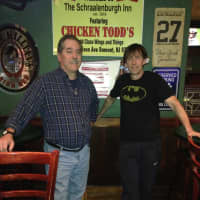 <p>Chicken Todd&#x27;s Owner Todd Provenzano and Property Owner Ricky Reizano.</p>