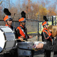 <p>The Hasbrouck Heights High School Marching Band performed.</p>