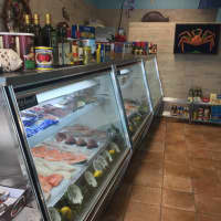 <p>The interior of Mamaroneck Seafood.</p>