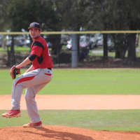 <p>Stephen Schiavone of White Plains winds up on the mound for Rensselaer Polytechnic Institute.</p>