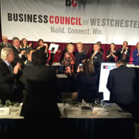 <p>Hillary Clinton at the Business Council of Westchester annual Fall dinner.</p>