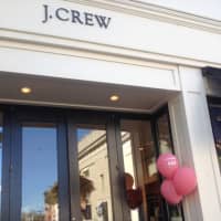 <p>J. Crew is decked out for the Go For Pink event on Thursday.</p>
