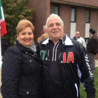 <p>Loly and Gaetano Russotti share their love of Italian culture by attending Columbus Day events in Danbury.</p>