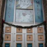 <p>Park Ridge decorated doors for a religious event that will extend into November 2016.</p>