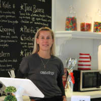 <p>Erin Cacciabaudo, a Ho-Ho-Kus caterer, opened a brick and mortar eatery, Catch-y Caterer on North Maple Avenue.</p>