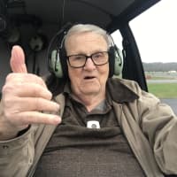 <p>Paul Hurd, a 92-year-old veteran living at Crosby Commons in Shelton, recently took a helicopter flight over Candlewood Lake.</p>