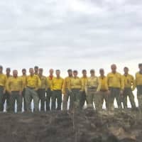 <p>Westport Assistant Fire Chief Michael Kronick fought wildfires with the White Mountain Interstate Fire Crew.</p>
