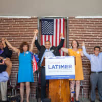 <p>Indivisible Westchester members at a June 2017 rally.</p>