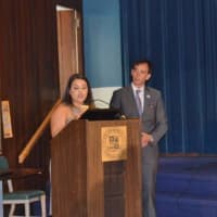 <p>JV Cheerleading Team&#x27;s head coach Karissa Vargas thanked Mayor Noam Bramson and discussed the hard work and dedication of the team members..</p>