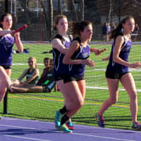 <p>John Jay High School track runners participate in &quot;JayFest.&quot;</p>