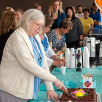 <p>Judy Jensen celebrates 50 years of work at Cartus.</p>